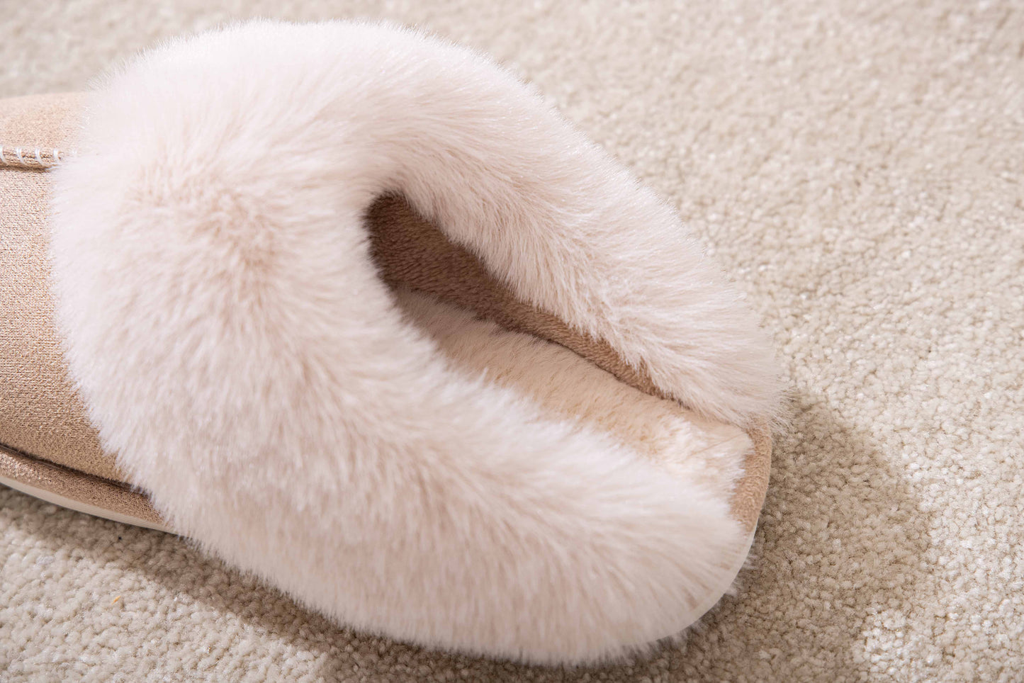 Winter Comfy Fluffy Fur Home Indoor and Outdoor Slipper Slider