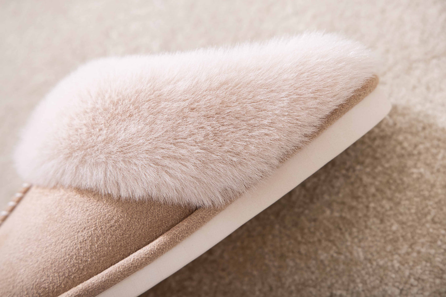 Winter Comfy Fluffy Fur Home Indoor and Outdoor Slipper Slider