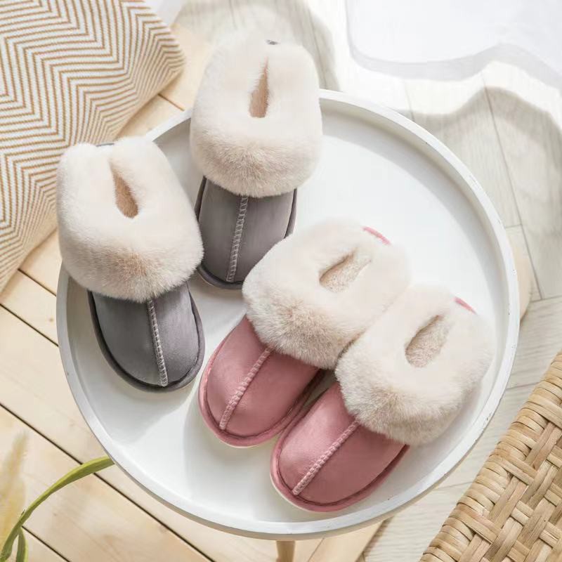 Winter Comfy Fluffy Fur Home Indoor and Outdoor Slipper Slider