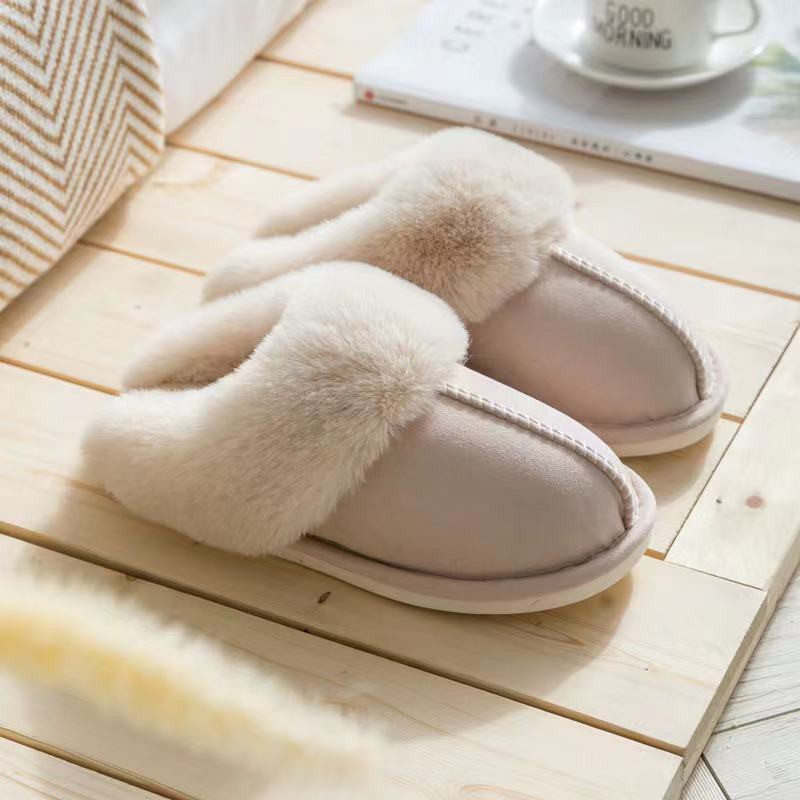 Winter Comfy Fluffy Fur Home Indoor and Outdoor Slipper Slider