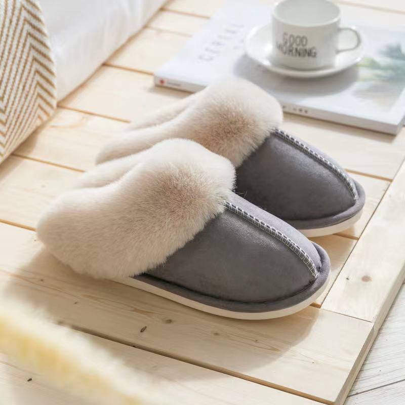 Winter Comfy Fluffy Fur Home Indoor and Outdoor Slipper Slider