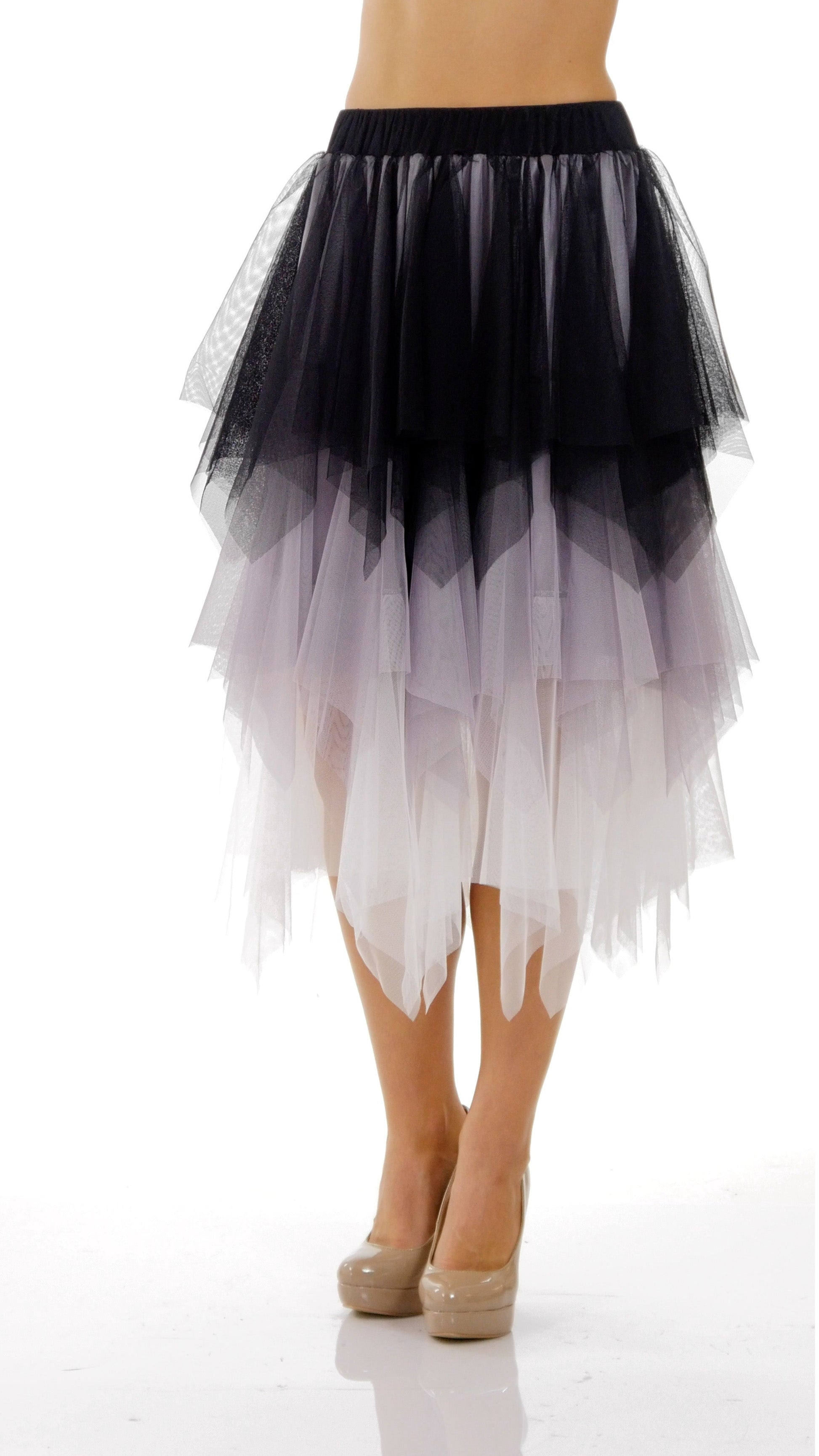 Layered Colors Tulle Skirt - Shop Lev