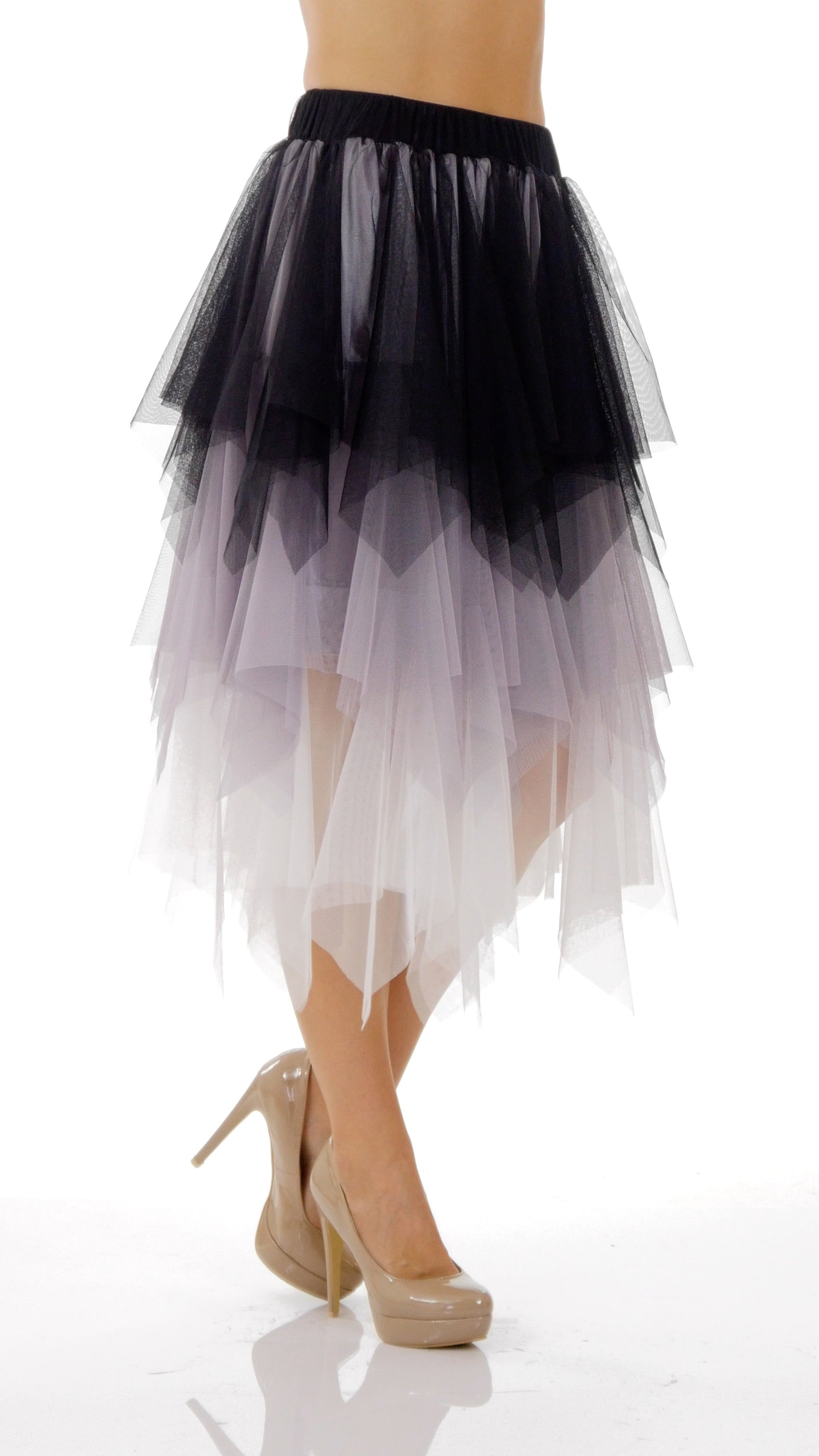 Layered Colors Tulle Skirt - Shop Lev