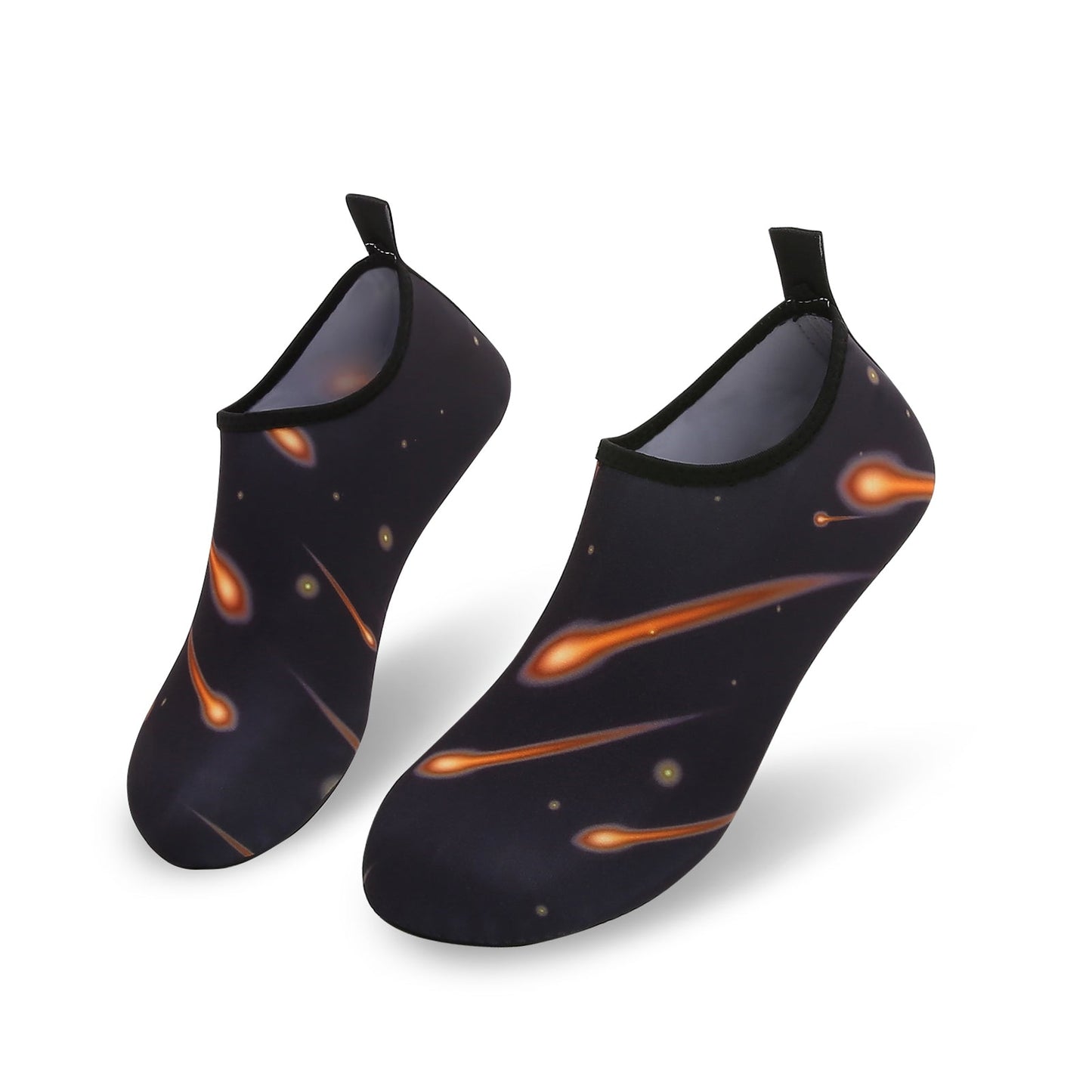 Men and Women a Slip On Barefoot Quick-Dry Beach Aqua Yoga Water Shoes (Shooting Star/Black)