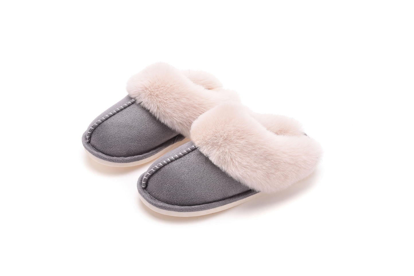 Winter Comfy Fluffy Fur Home Indoor and Outdoor Slipper Slider