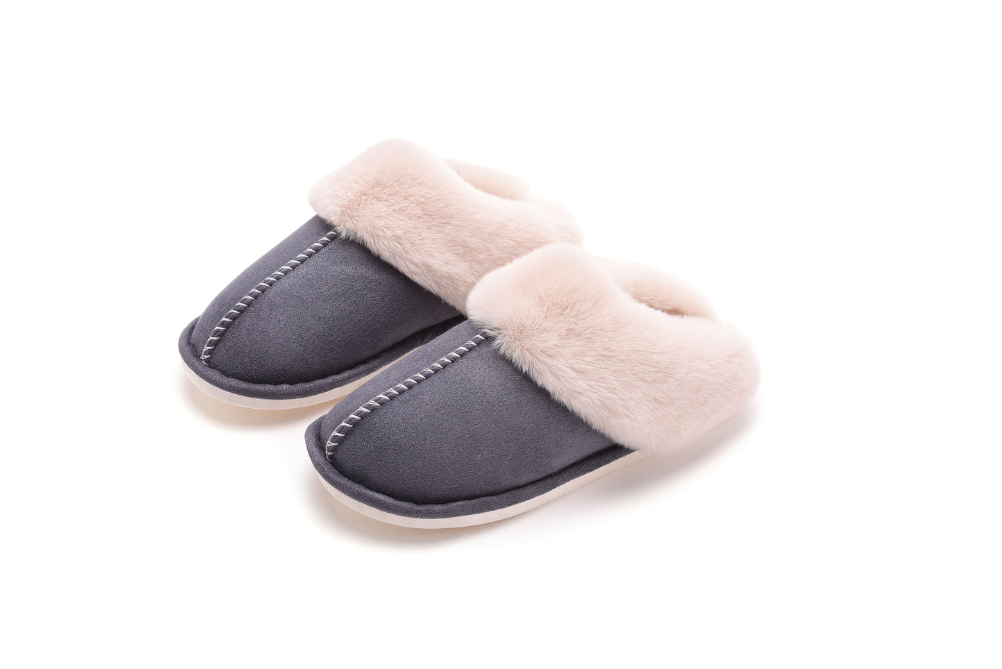 Winter Comfy Fluffy Fur Home Indoor and Outdoor Slipper Slider