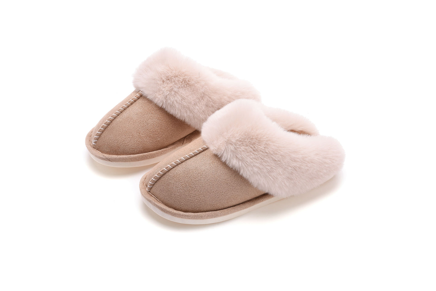 Winter Comfy Fluffy Fur Home Indoor and Outdoor Slipper Slider