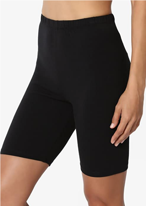 Women Black Cotton High Waist Active Bike Short Leggings - Shop Lev